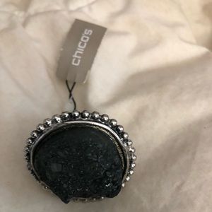 Chico’s Blackish gray Stretch Ring